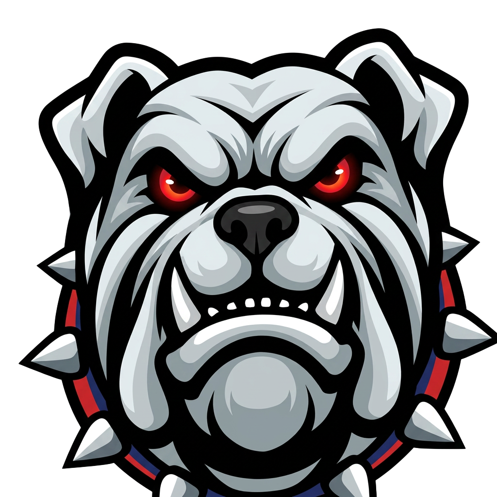 David's Transportation Services bulldog mascot logo